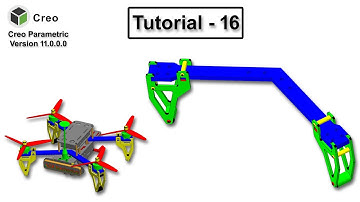 SUB ASSY - 3 | V - Bracket Sub Assembly In Creo | Drone 3D Design In Creo