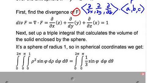 multivariable calculus 16.9 divergence theorem