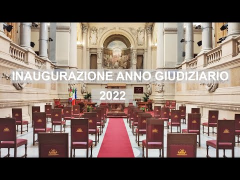 Cerimonia per l'inaugurazione dell'anno giudiziario 2022