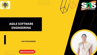 Agile Testing Quadrants|Agile Software Engineering|SNS institutions 