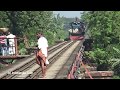 Mymensingh Local Train is Crossing Brahmaputra rail Bridge, Mymensingh.