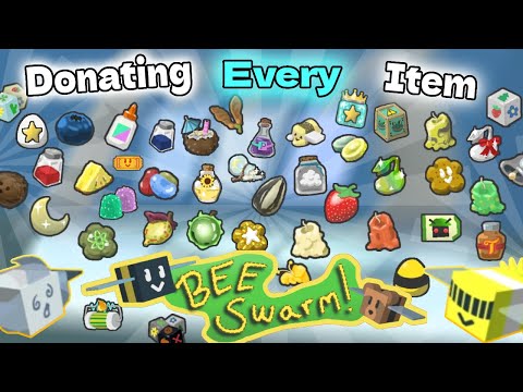 Donating Every Item | Bee Swarm Simulator