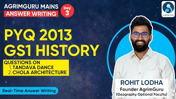 UPSC Mains Answer Writing Practice - Day 3 | UPSC PYQ 2013 - History Question