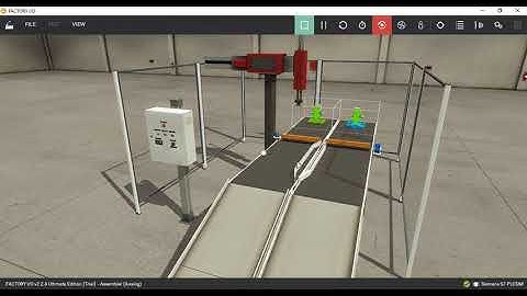 Factory IO |  Assembler Analog (XZ) linked with TIA13