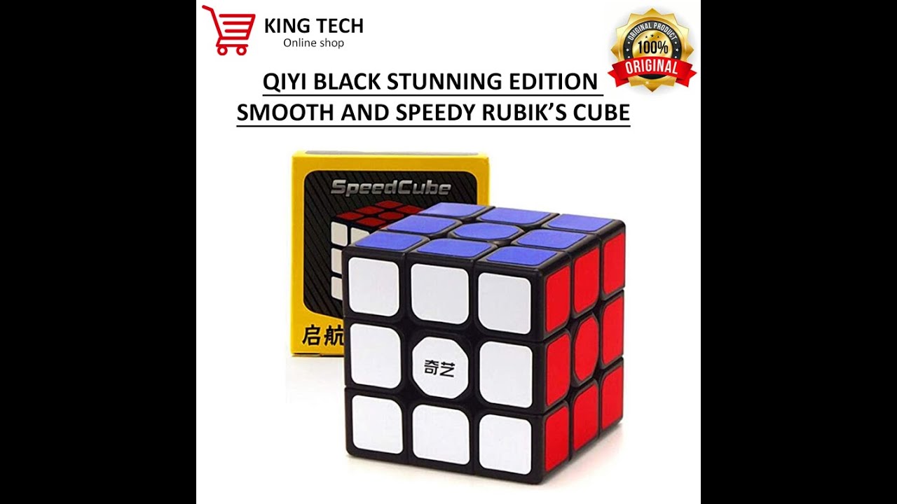 Black Base Rubik Cube 3x3 - Multicolour - 100% Original - YouTube