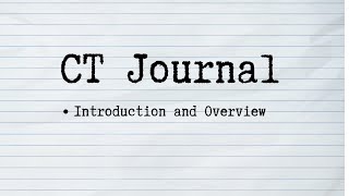 Journal Intro