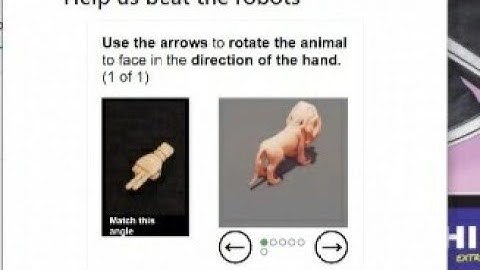 please solve the puzzle so we know not robot