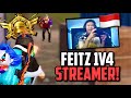 INDONESIAN STREAMERS REACTION TO FEITZ SQUAD WIPING HIM! | PUBG Mobile