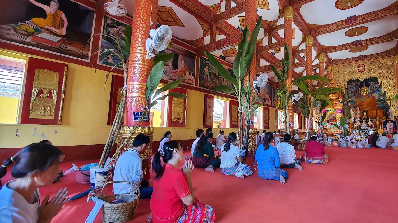 เที่ยว งานปอยตั้งธรรม วัดผาแตก ภาคกลางวัน