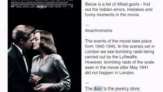 Allied - Plot Holes, Funny Scenes and Fun Moments