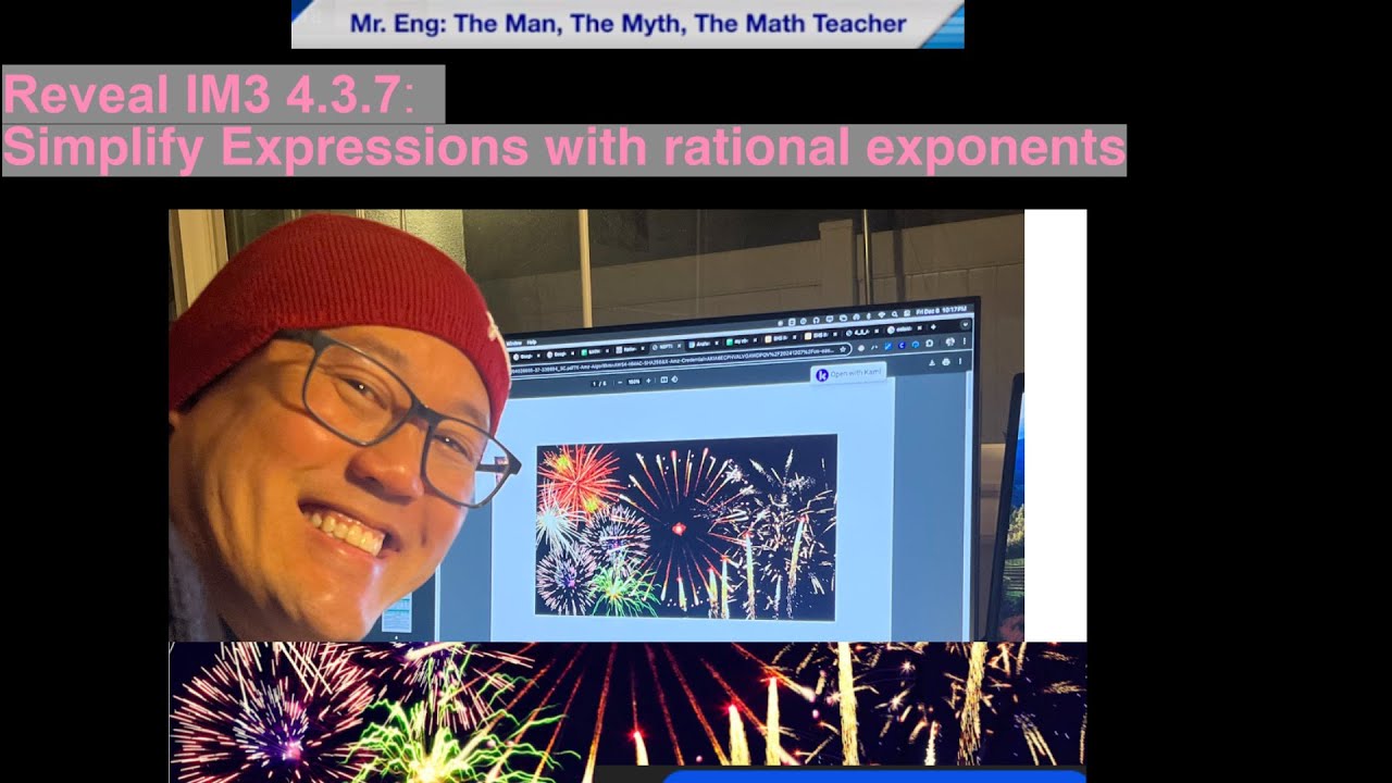 Reveal IM3 4.3.7: Simplify Expressions with rational exponents - YouTube