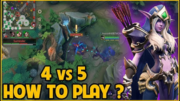 ✔️ AutoChess MOBA | How to play 4 vs 5 with Ranger (Midlane) - Gameplay + Build