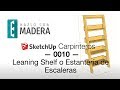 Lerning Shelf Estantería de Escalera — 0010 — Sketchup Carpinteros