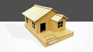 How to Make a Beautiful Cardboard House | Make Small Cardboard House