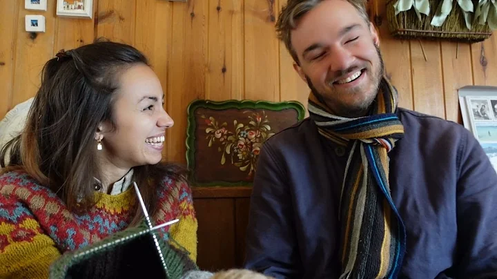Autumn story: knitting and the mountains