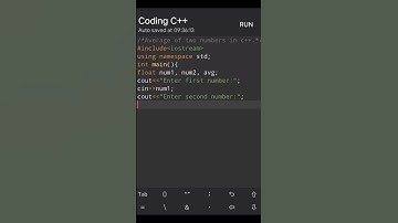 Average of two numbers in c++ | #c++ #codingzone #viral video