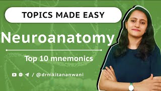 Neuroanatomy - Top 10 mnemonics | Anatomy tricks| Dr. Nikita Nanwani #neet #fmge #usmle