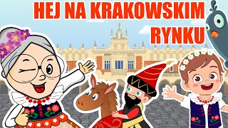 Video thumbnail of "Hej na krakowskim rynku - Klusie Tuptusie - dla dzieci - Lajkonik Kraków"