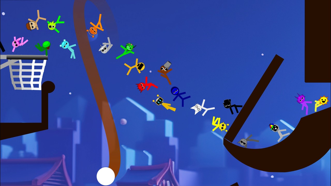 Incredibox Sprunki Basket Race to The bowl in Algodoo │ Level 30.