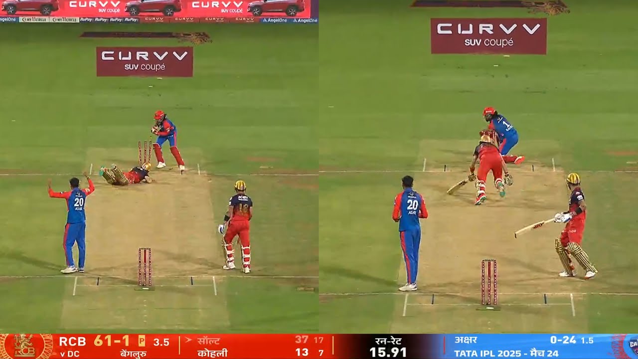 Phil salt Run out in today match vs DC | Phil salt Run out because of ...