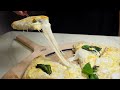 Лучшее тесто для пиццы❤️Пицца сырная с белым соусом😋