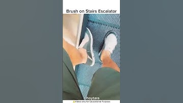Brush on Stairs Escalators #youtube #youtubeshorts #whspeaks #facts #ytshorts #shorts