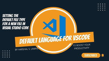 Setting the default language for a new file in VS Code