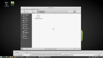 Linux Mint Tutorial Custom Templates for Right Click Menu