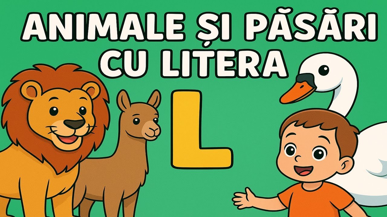 Cuvinte care încep cu litera L | Animale și obiecte cu L - YouTube