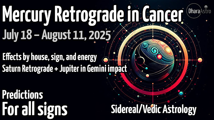 Mercury Retrograde in Cancer 2025 | Intense Emotional Shifts| Vedic Astrology predictions #astrology