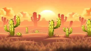 Desert parallax background