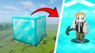 Every Minecraft Block We Place Gets BIGGER!