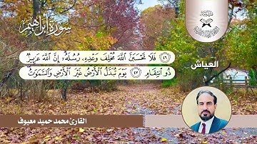 سورة ابراهيم -  القارئ محمد حميد معيوف  - العياش