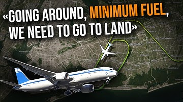 MINIMUM FUEL AMOUNT after GO AROUND at JFK. El Al Boeing 787 Dreamliner. REAL ATC