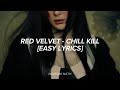 Red velvet  chill kill easy lyrics