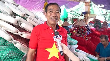 Ngư dân Tiền Giang vui đón cờ Tổ quốc | NLĐTV