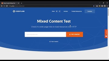 Mixed Content Testing Tool: https and ssl checker