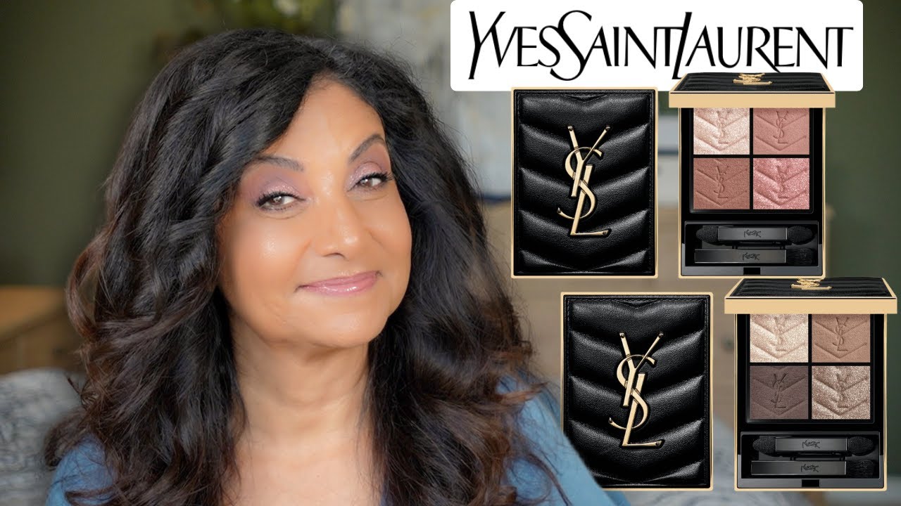SAINT LAURENT サンローラン ペペ オープントゥ スライド YSL Mini Couture Clutch Eye Palettes 720 and 730 - YouTube