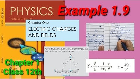 Example 1.9 | Class 12th Physics | Electric Charges And Fields | Ch. 1|