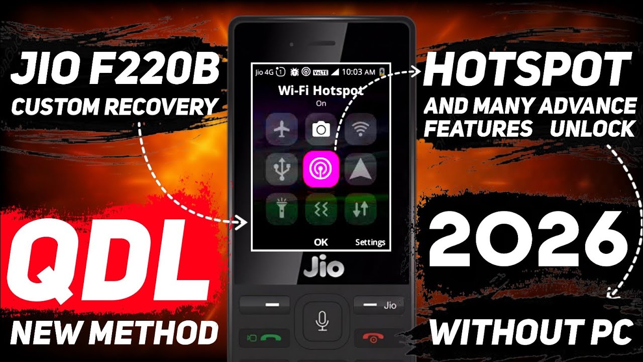 🔥F220B HOTSPOT AND CUSTOM RECOVERY INSTALL || NEW QDL METHOD || WITHOUT PC || BY UNICK PROCESS