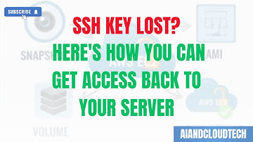 EC2 SSH Key Lost? Here