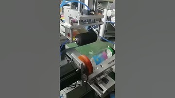 Semi-auto double-side flat labeling machine, polygon bottle labeling machine