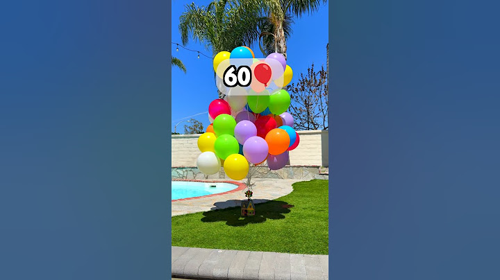 How Many Balloons To Make LEGO UP House Fly?