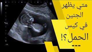 متى يظهر الجنين في كيس الحمل في اي اسبوع | متى يظهر الجنين داخل كيس الحمل بالسونار