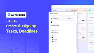 How to Assign Tasks and Set Deadlines in GemBoards (Step-by-Step Guide)