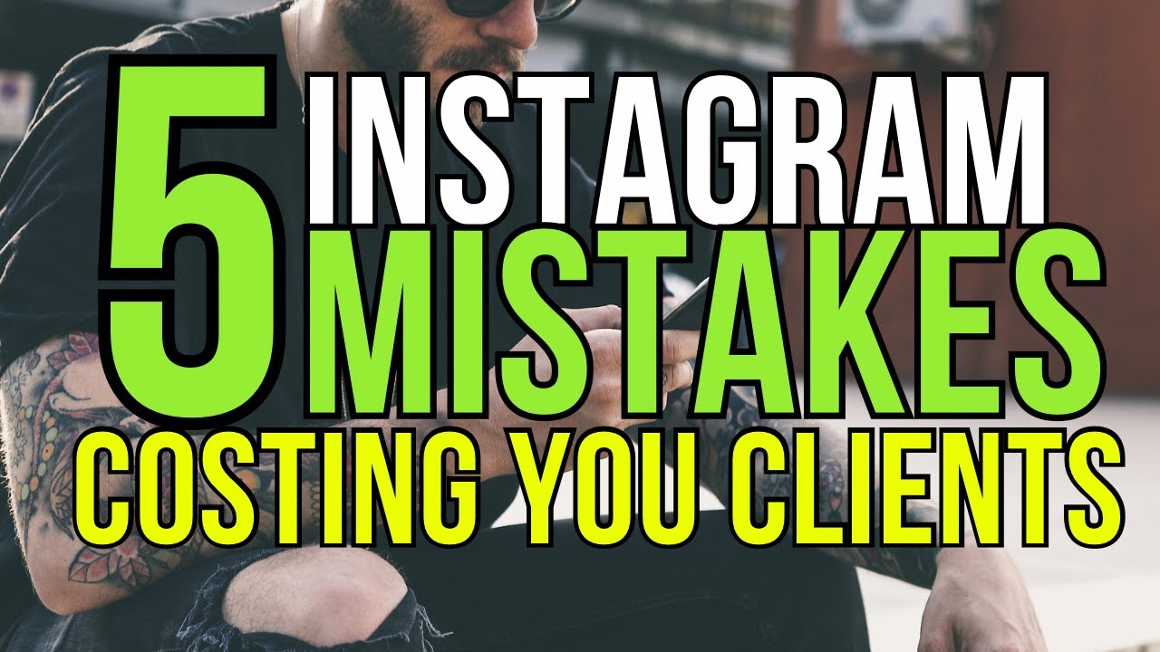 Stop Losing Clients | 5 Instagram Mistakes Tattoo Shops Make