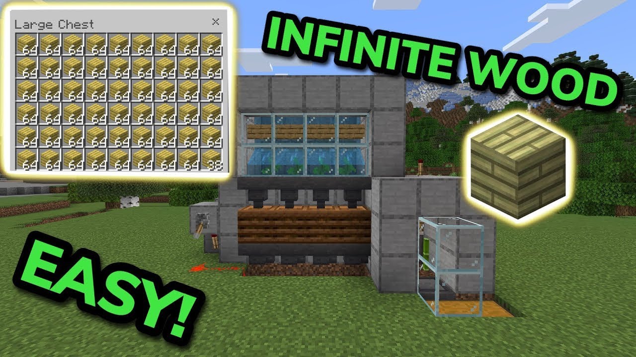 Best 1.20 automatic wood farm in minecraft pocket edition (xbox ps4 and other playstation) in Hindi