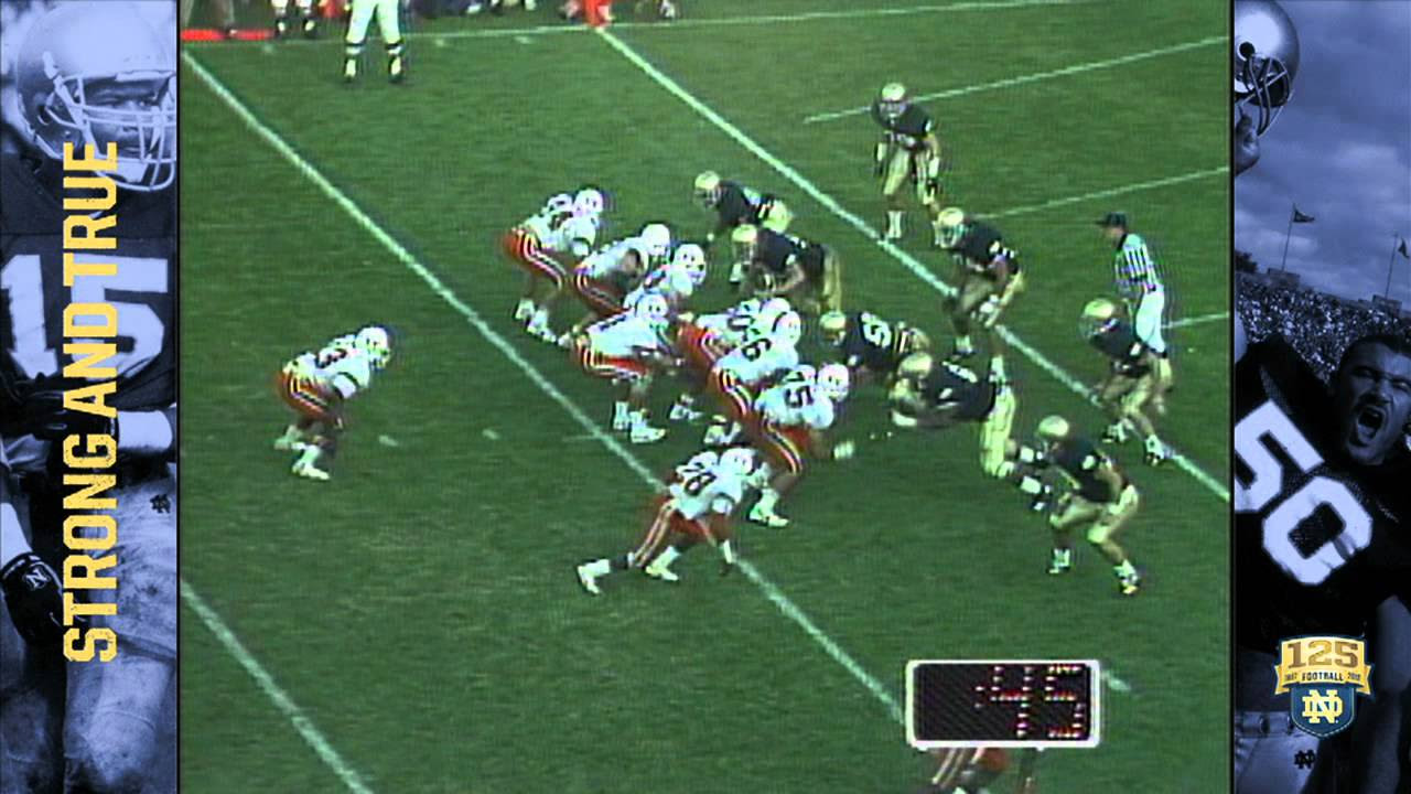 1988 vs Miami   The Play   125 Years of Notre Dame Football   Moment  043