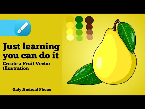Pear Design! How To Create a Fruit Illustration Vector Fruit Illustration Flat Illustration