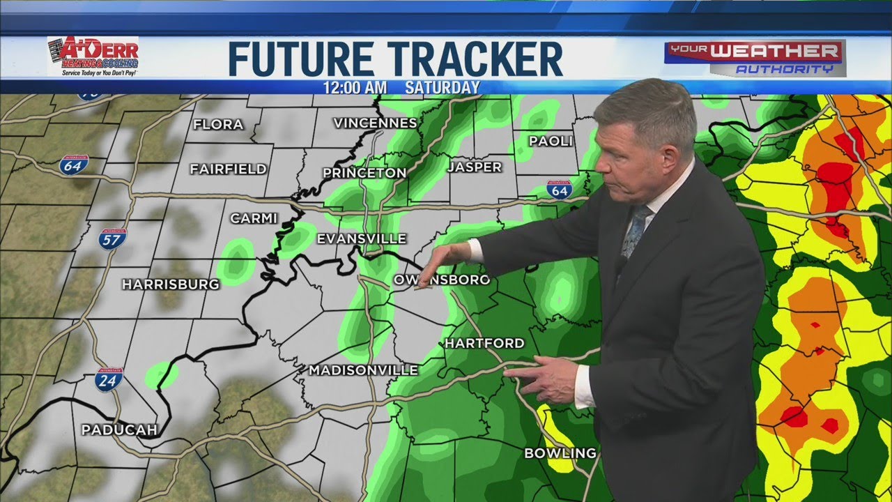 Some Rain Friday then a Dry Chilly Weekend - YouTube